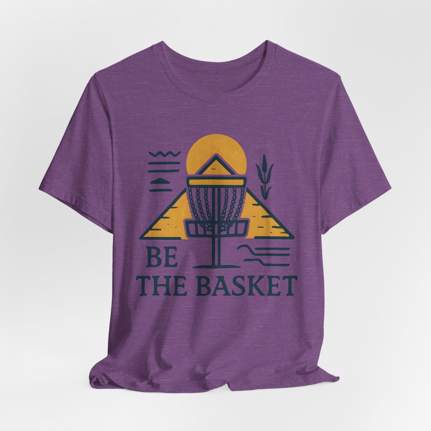 BE THE BASKET Disc Golf Basket Egyptian Design 2, Disc Golf Unisex T-Shirt