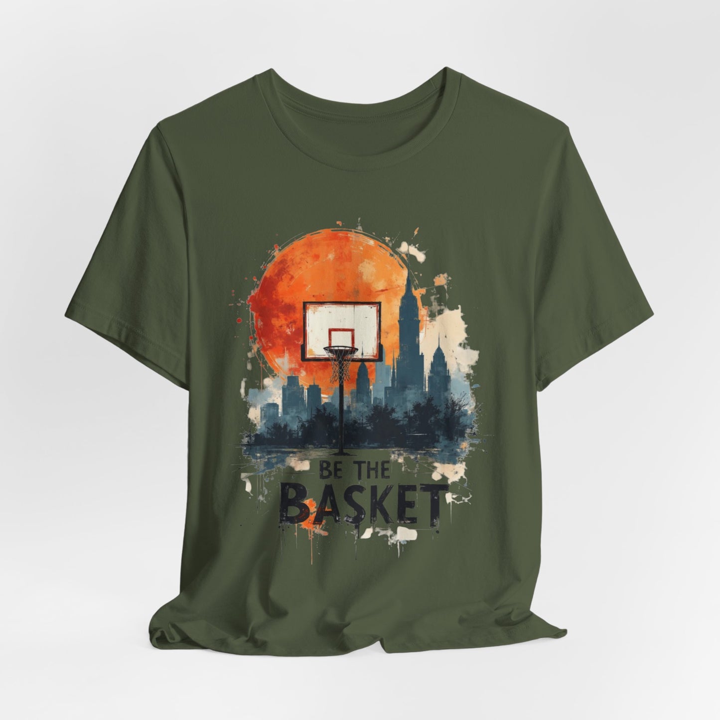 BE THE BASKET Basketball Goal Skyline 5, Basketball Unisex T-Shirt