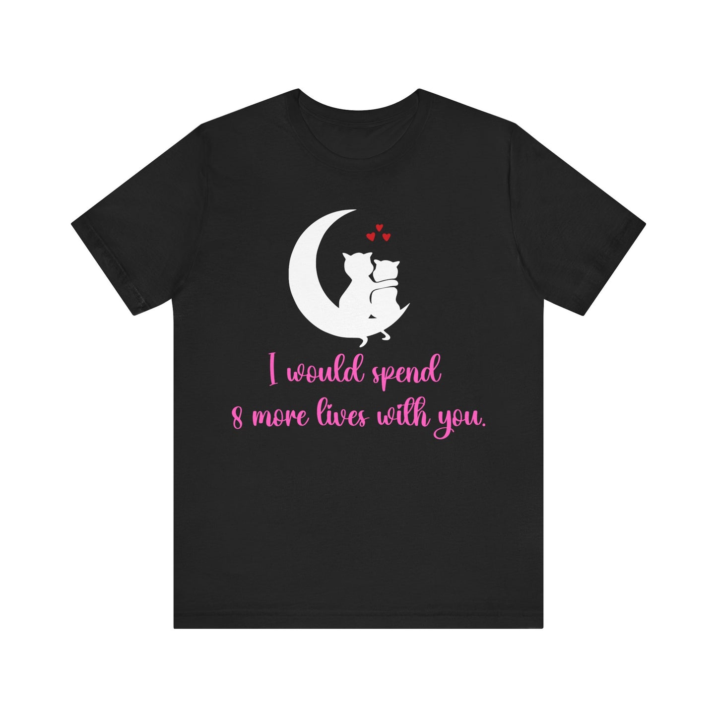 Cute Cat Love Unisex T-shirt, Perfect Anniversary or Valentine's gift.