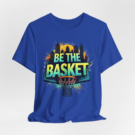 BE THE BASKET Skyline 4 Basketball Unisex T-Shirt, Basketball Shirt