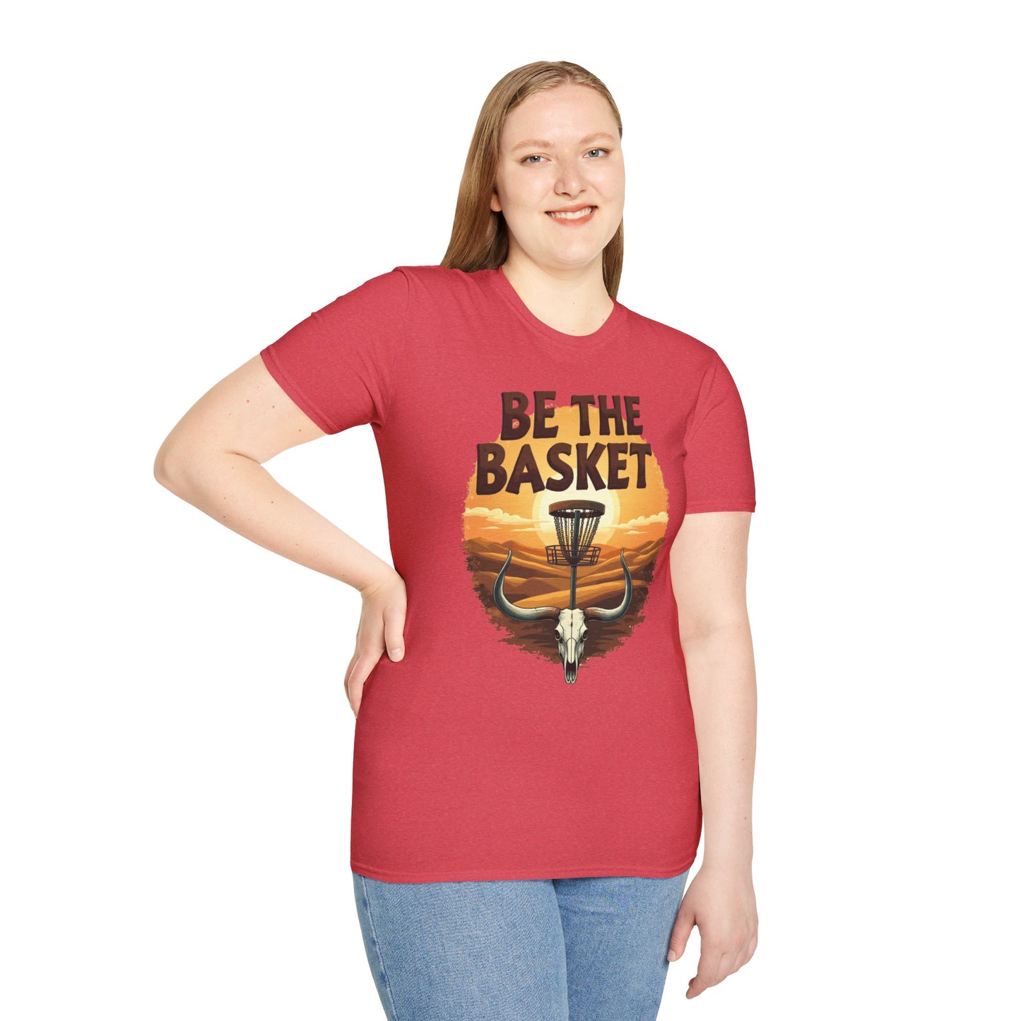 BE THE BASKET Desert Steer Disc Golf Unisex T-Shirt