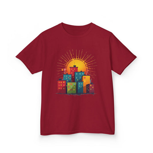 Kid's Sunny City Design, Unisex AwesomeT-Shirt