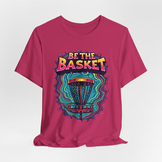 BE THE BASKET Psychedelic Design 4, Unisex T-Shirt, Disc Golf Shirt