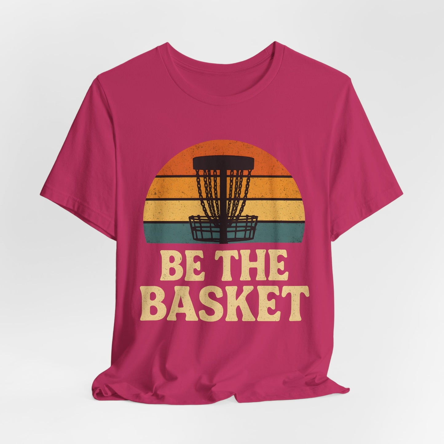 BE THE BASKET Disc Golf Basket Retro 8, Disc Golf Unisex T-Shirt