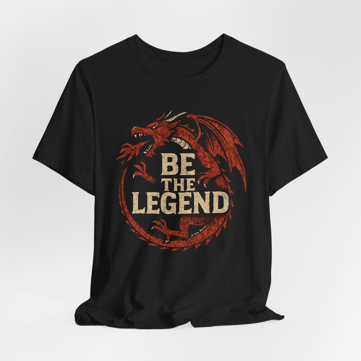 BE THE LEGEND Red Dragon Distressed, Unisex T-Shirt