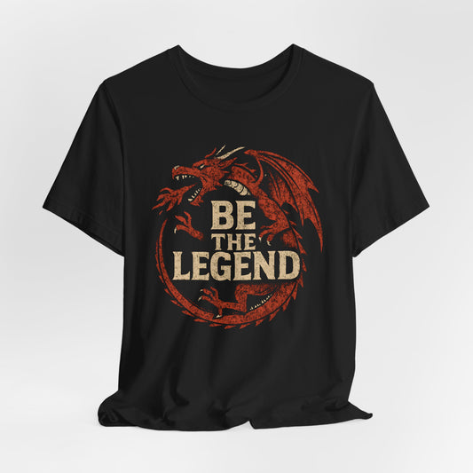 BE THE LEGEND Red Dragon Distressed, Unisex T-Shirt