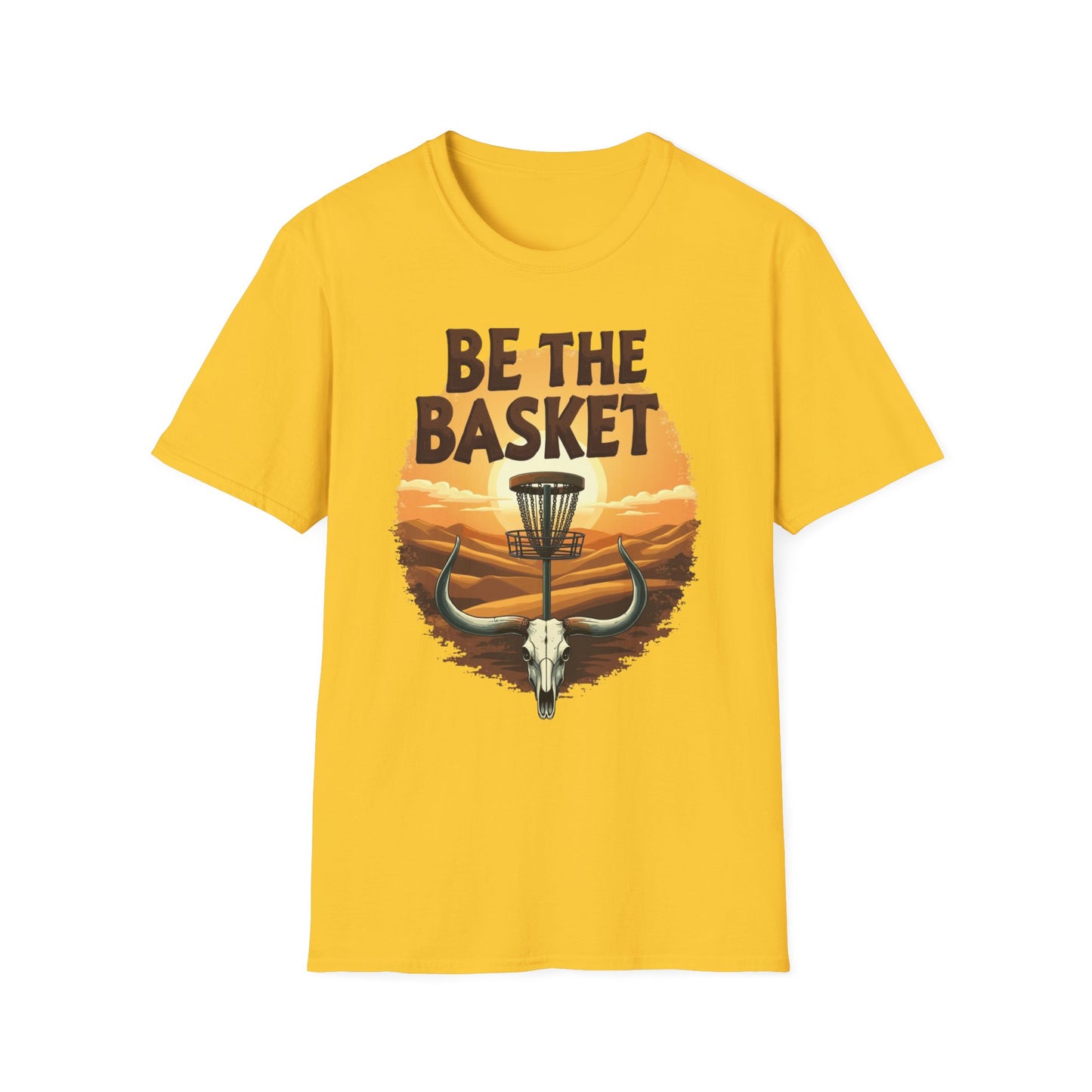 BE THE BASKET Desert Steer Disc Golf Unisex T-Shirt