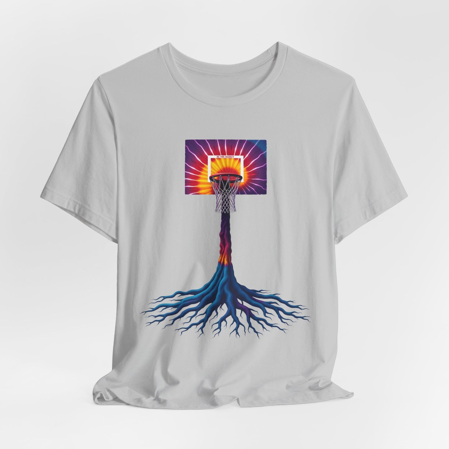 BE THE BASKET Basketball colorful Tree of Life-  Soft Unisex T-shirt, Cool T-Shirt