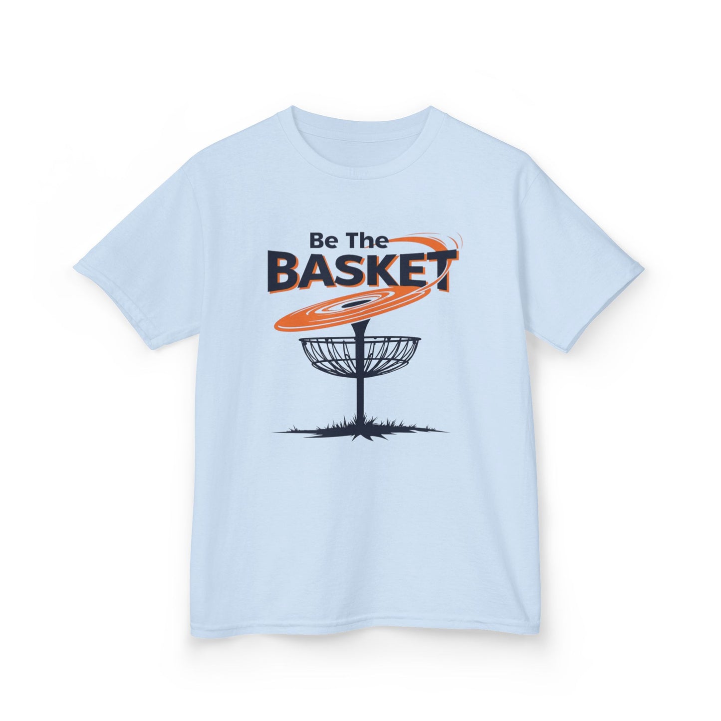 BE THE BASKET Swirl Design Kid's Disc Golf T-Shirt