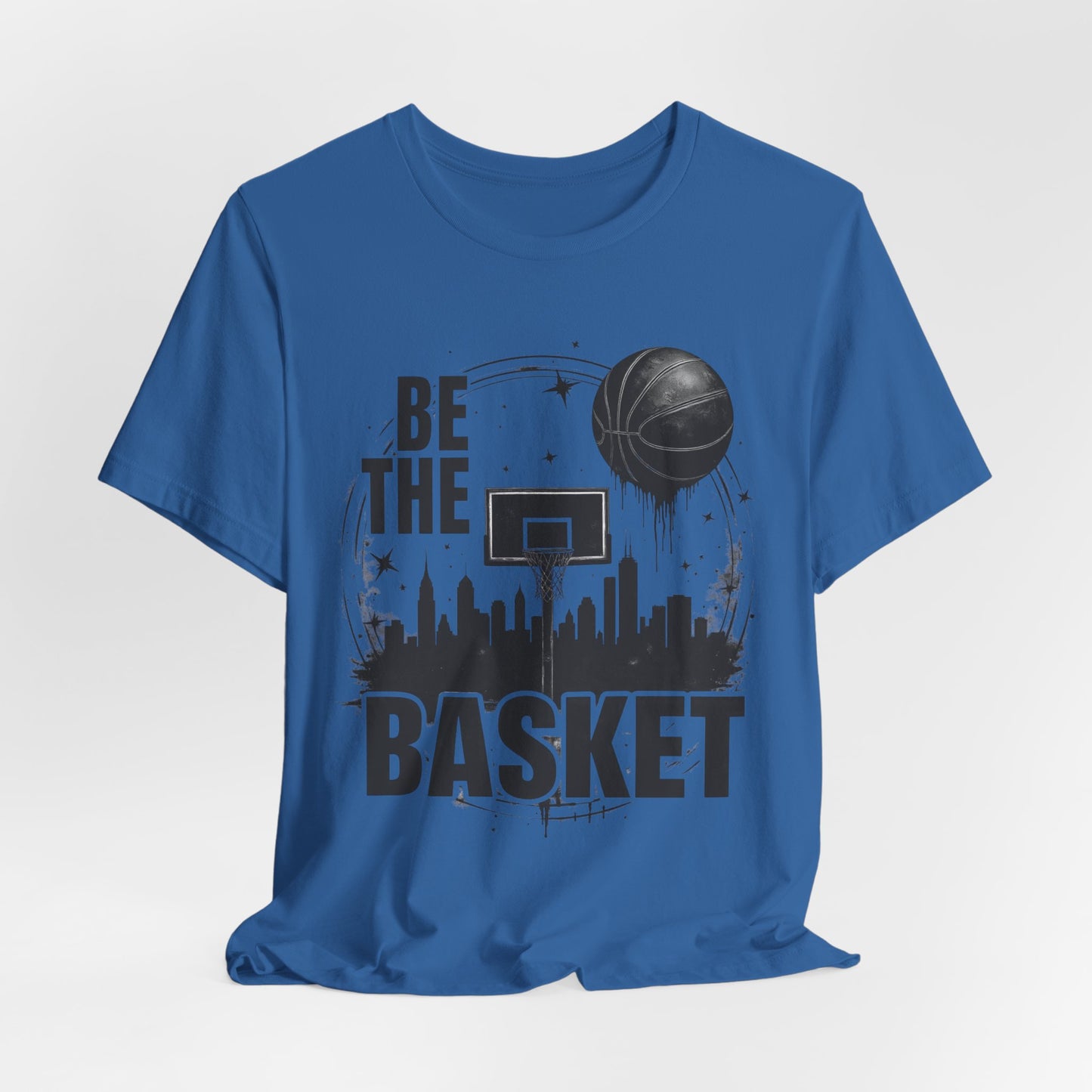 BE THE BASKET Basketball Goal and Ball Skyline 1, Basketball Unisex T-Shirt