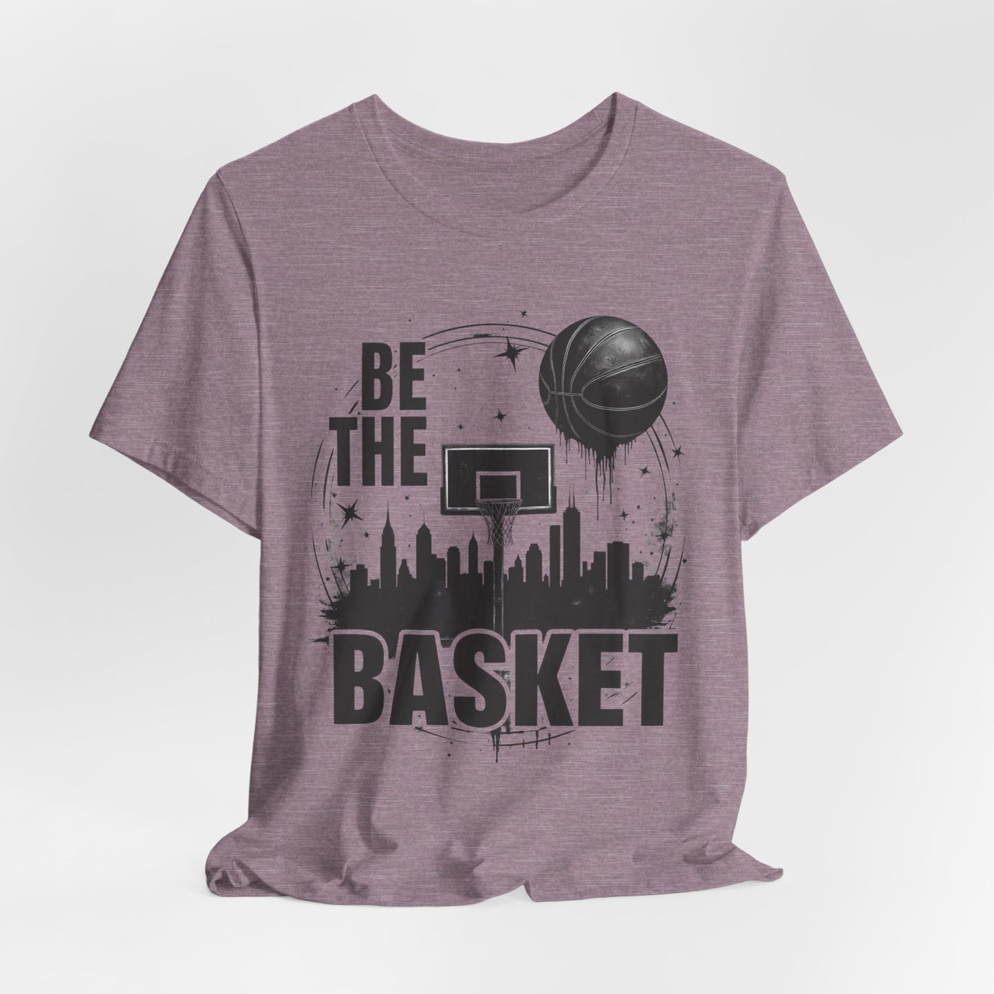 BE THE BASKET Basketball Goal and Ball Skyline 1, Basketball Unisex T-Shirt