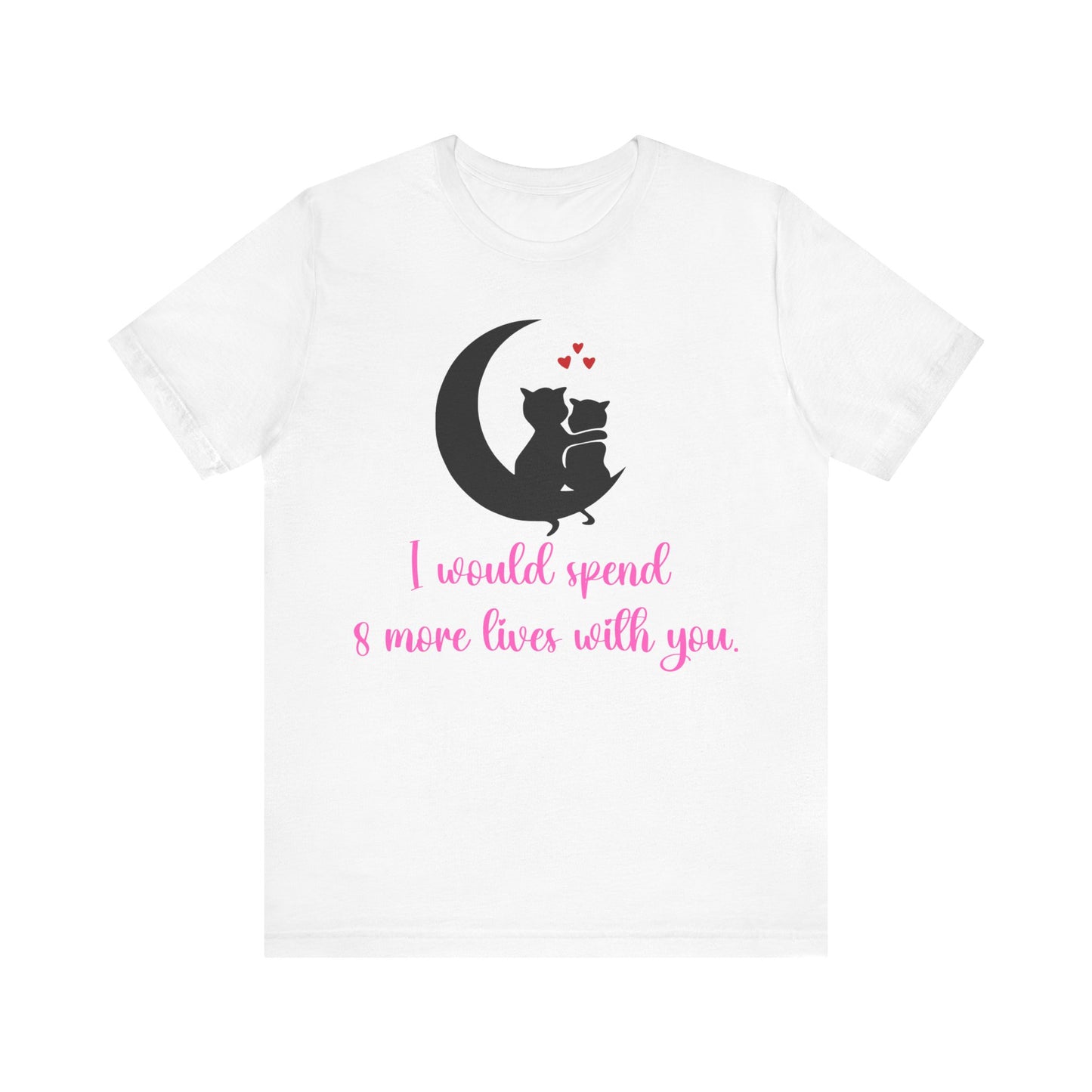 Cute Cat Love Unisex T-shirt, Perfect Anniversary or Valentine's gift.