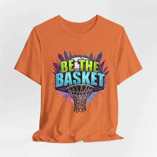 BE THE BASKET Skyline 3 Basketball Unisex T-Shirt, Basketball Shirt