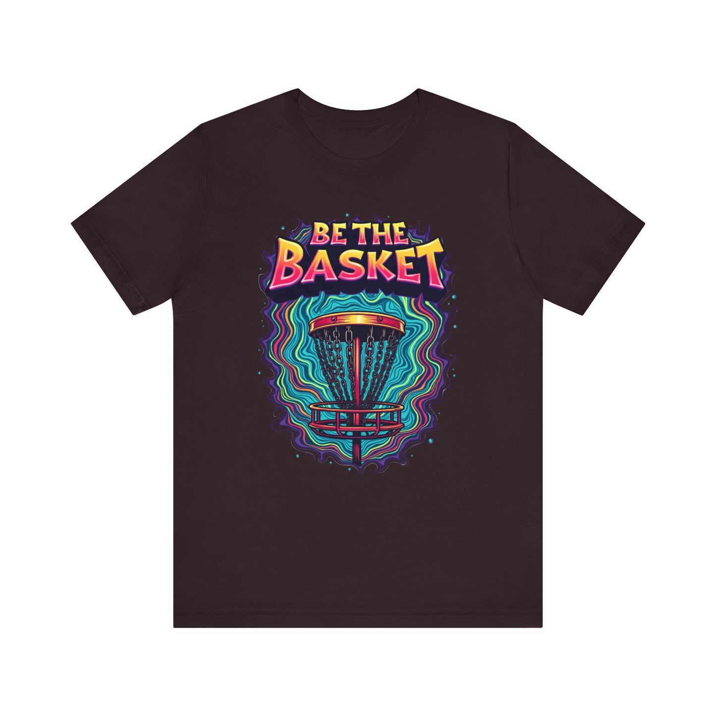BE THE BASKET Psychedelic Design 4, Unisex T-Shirt, Disc Golf Shirt