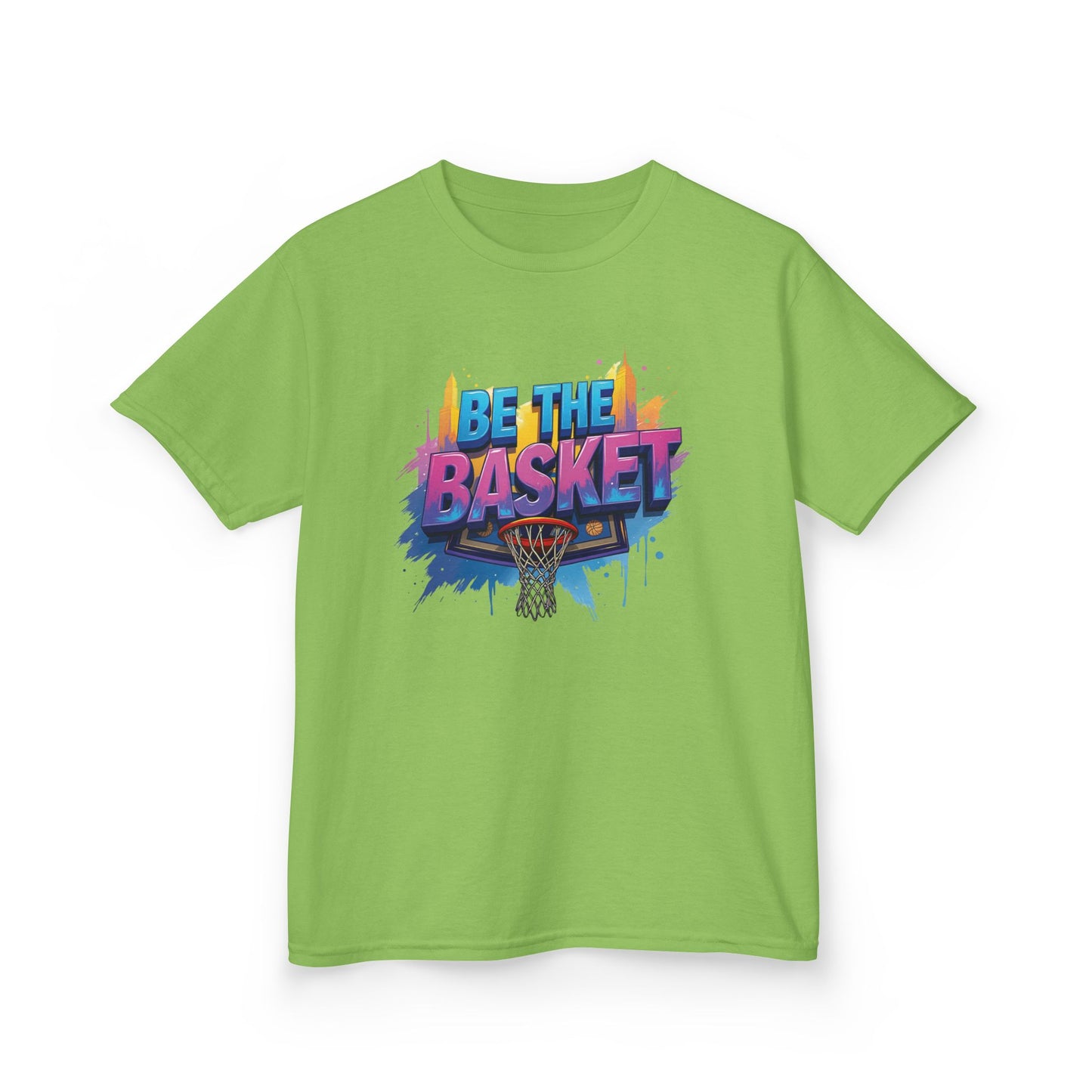 BE THE BASKET Kid's Disc Golf Cityscape 3 Design, Unisex Disc Golf T-Shirt