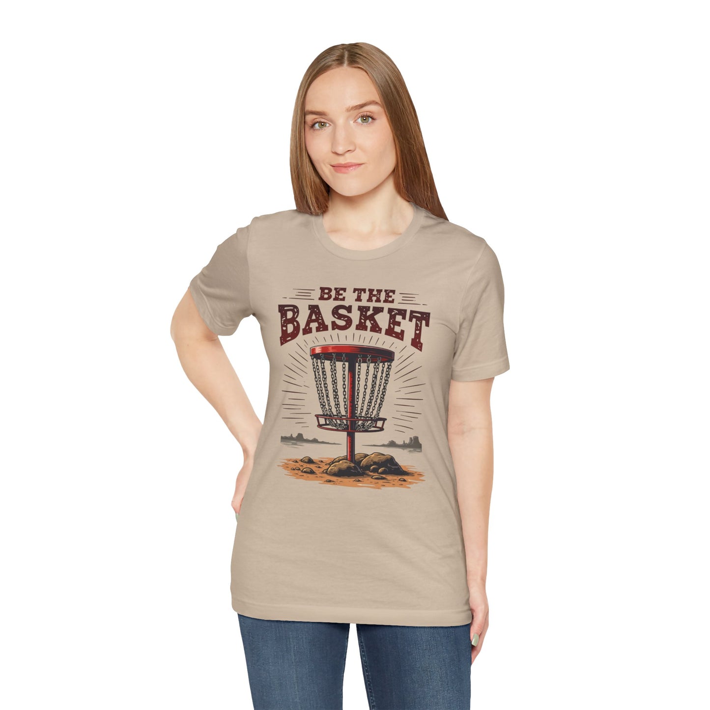 Be The Basket Brand Softstyle Unisex T-shirt, Disc Golf Shirt, Cool T-Shirt DISC GOLF SHIRT