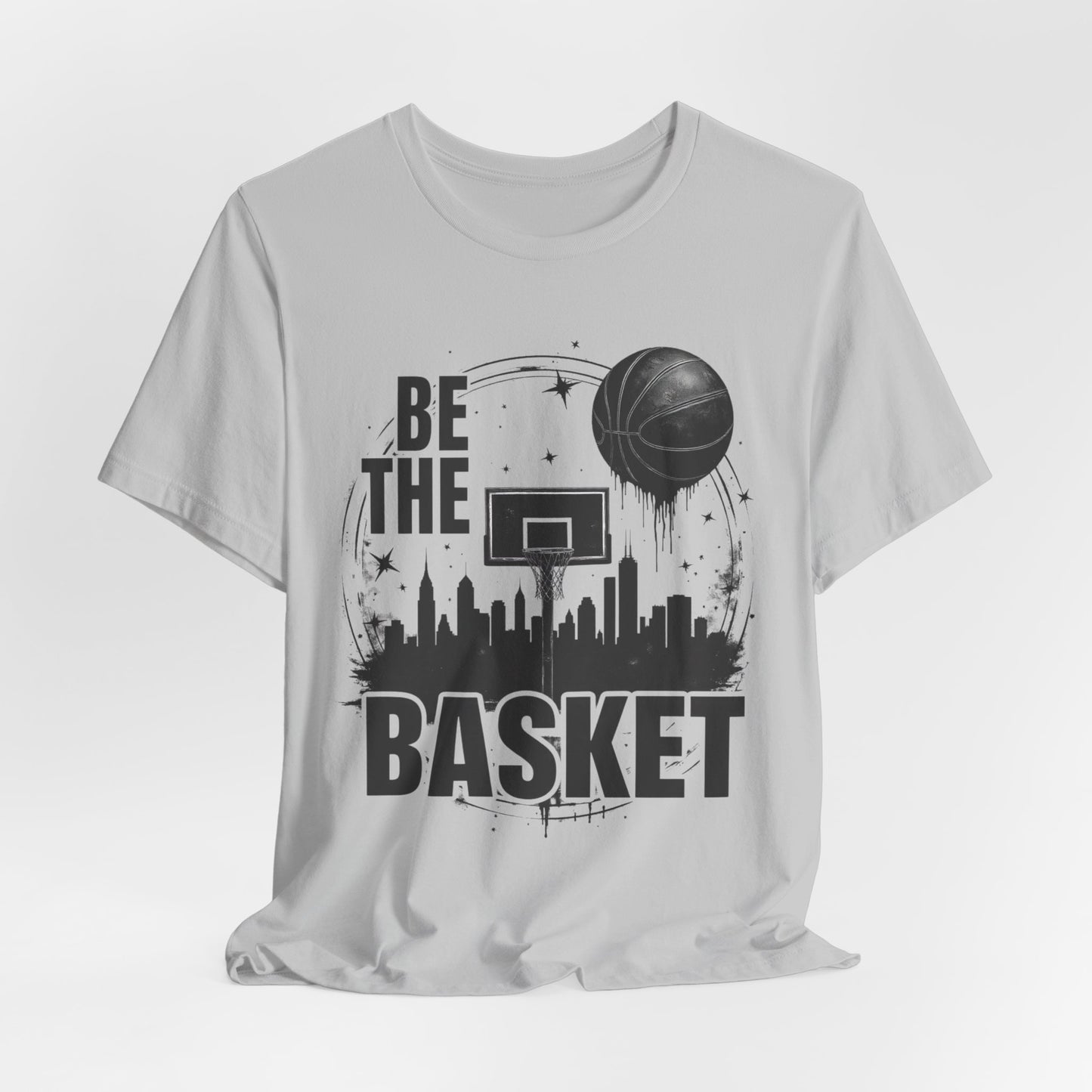 BE THE BASKET Basketball Goal and Ball Skyline 1, Basketball Unisex T-Shirt