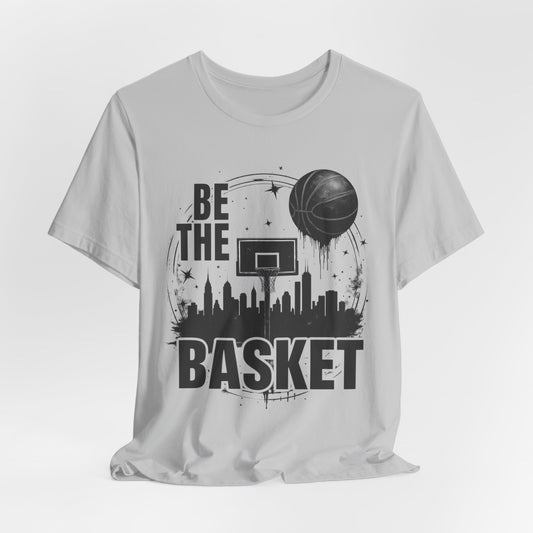 BE THE BASKET Basketball Goal and Ball Skyline 1, Basketball Unisex T-Shirt