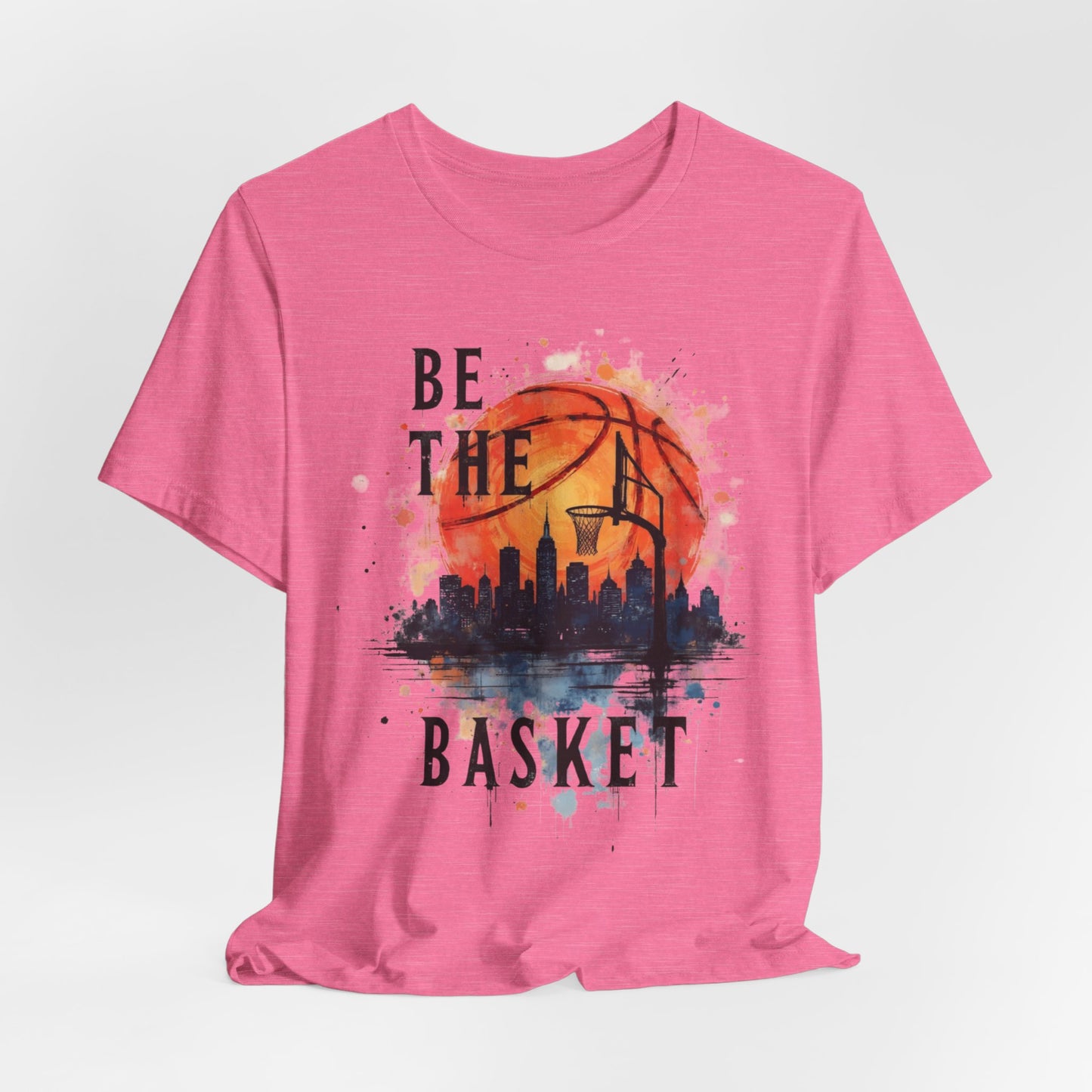 BE THE BASKET Basketball Goal and Ball Skyline 4, Basketball Unisex T-Shirt
