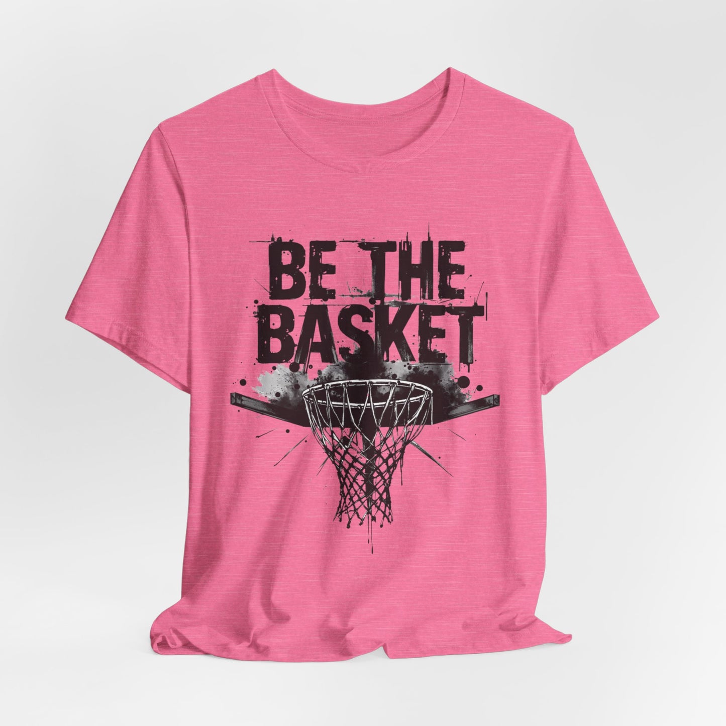 BE THE BASKET Basketball Net Distressed Black Design, Disc Golf Unisex T-Shirt
