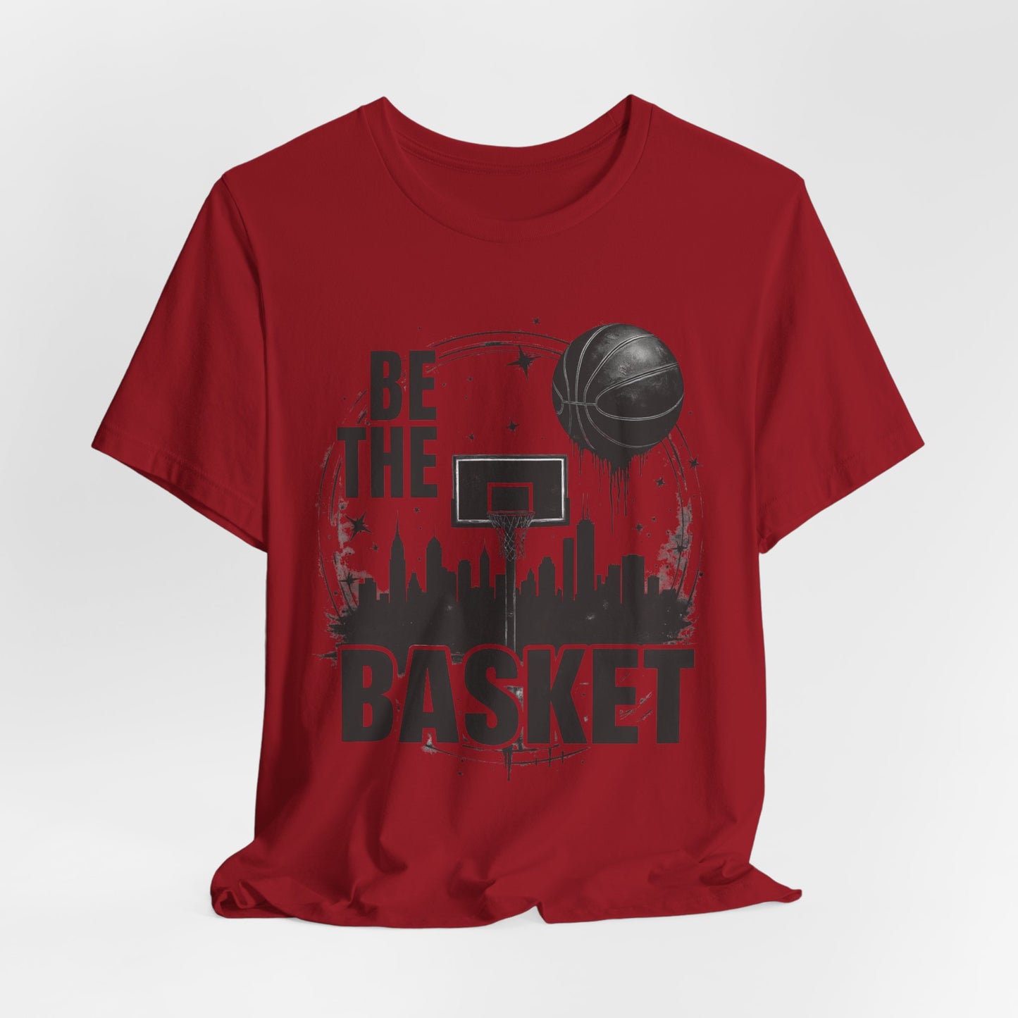 BE THE BASKET Basketball Goal and Ball Skyline 1, Basketball Unisex T-Shirt