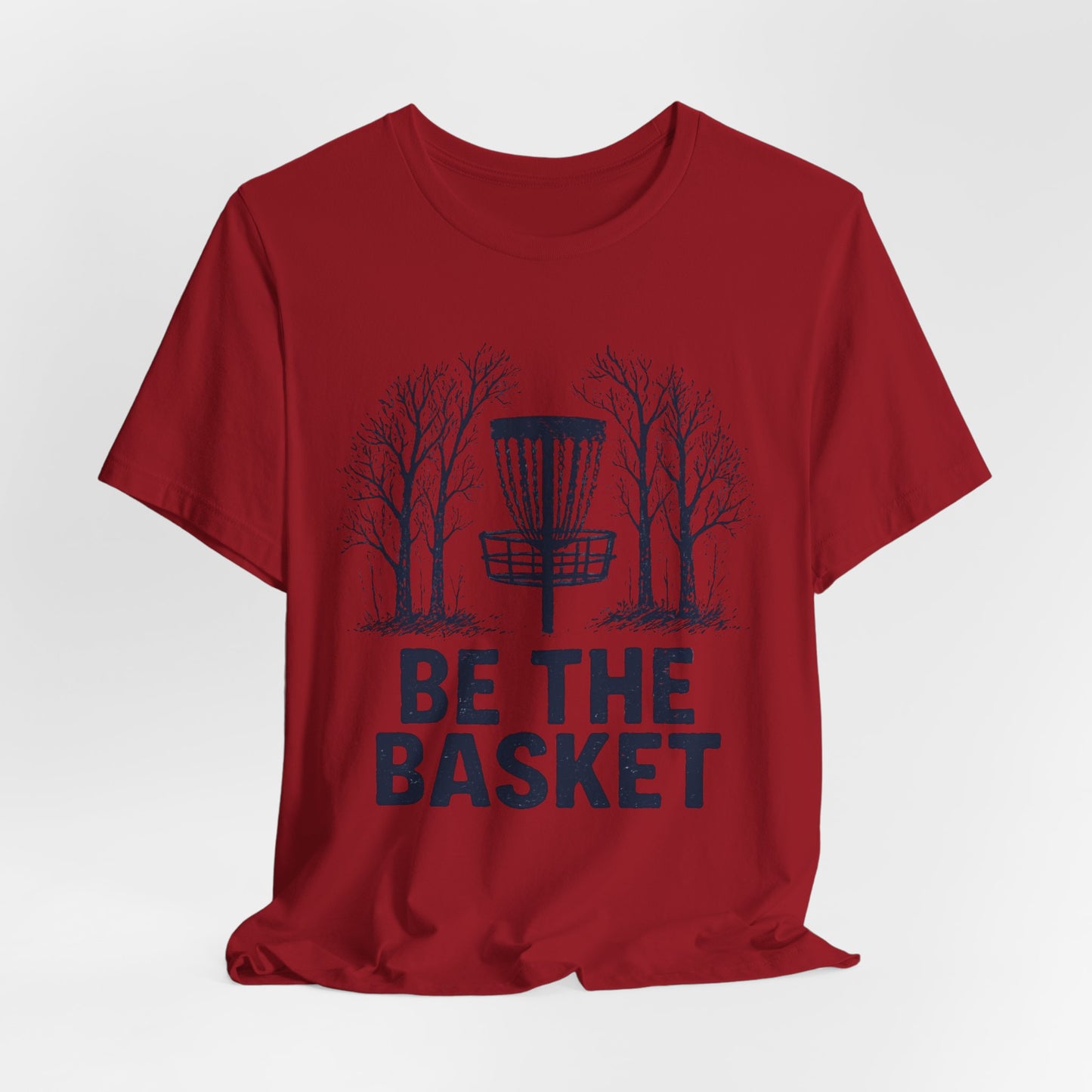 BE THE BASKET Disc Golf Basket Fall Black 1, Disc Golf Unisex T-Shirt