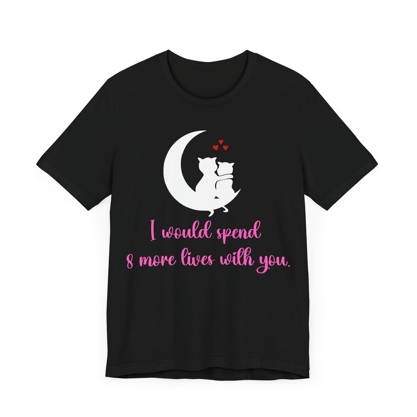 Cute Cat Love Unisex T-shirt, Perfect Anniversary or Valentine's gift.