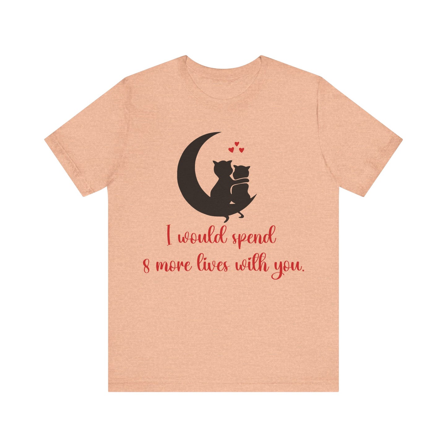 Cute Cat Love Unisex T-shirt, Perfect Anniversary or Valentine's gift.