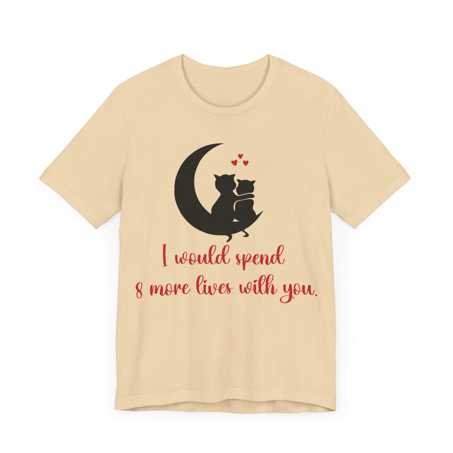 Cute Cat Love Unisex T-shirt, Perfect Anniversary or Valentine's gift.