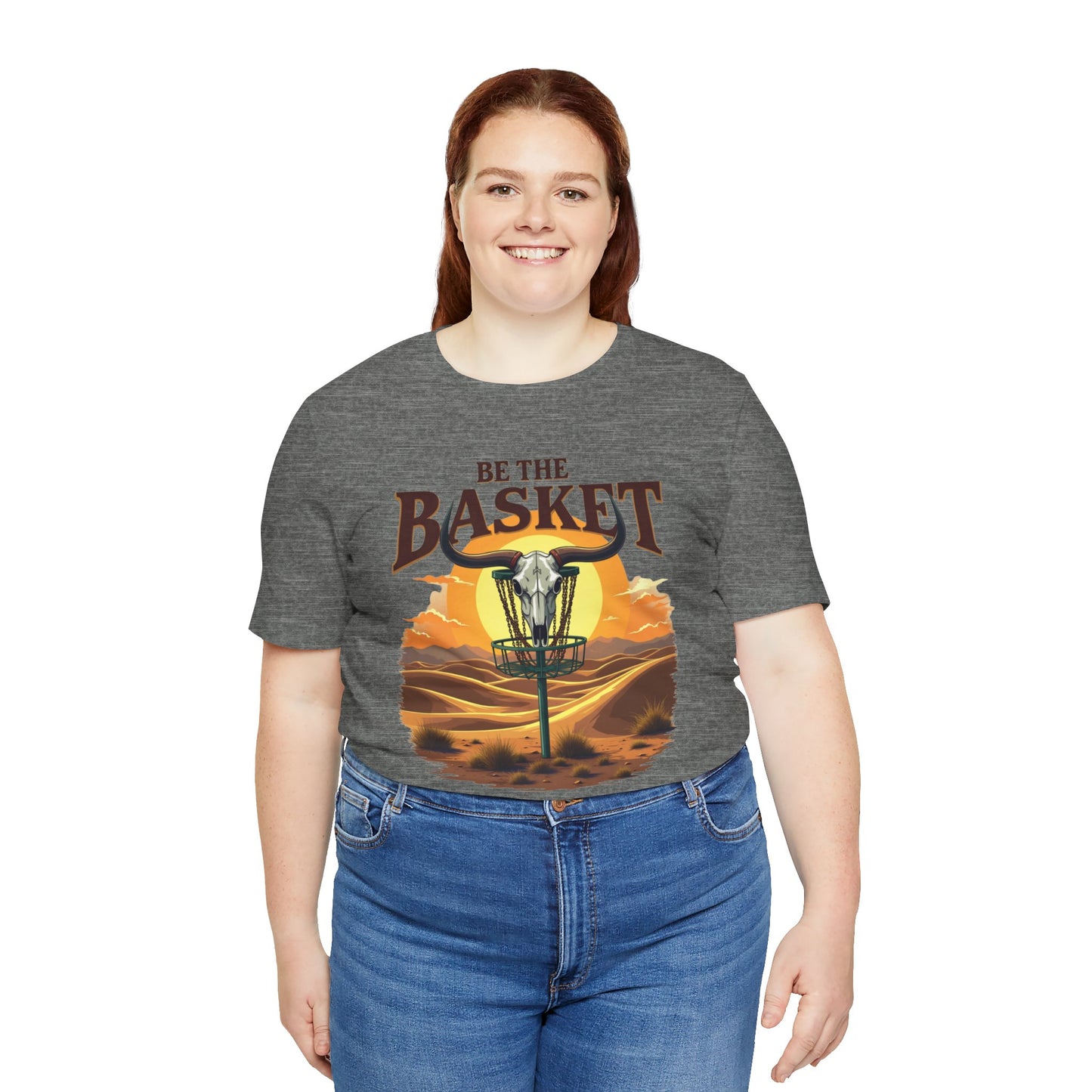 BE THE BASKET Desert Design Unisex T-Shirt, DISC GOLF SHIRT