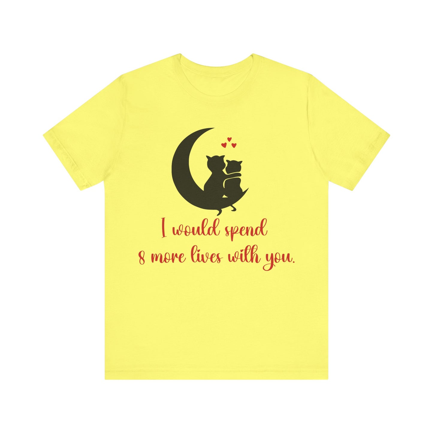 Cute Cat Love Unisex T-shirt, Perfect Anniversary or Valentine's gift.