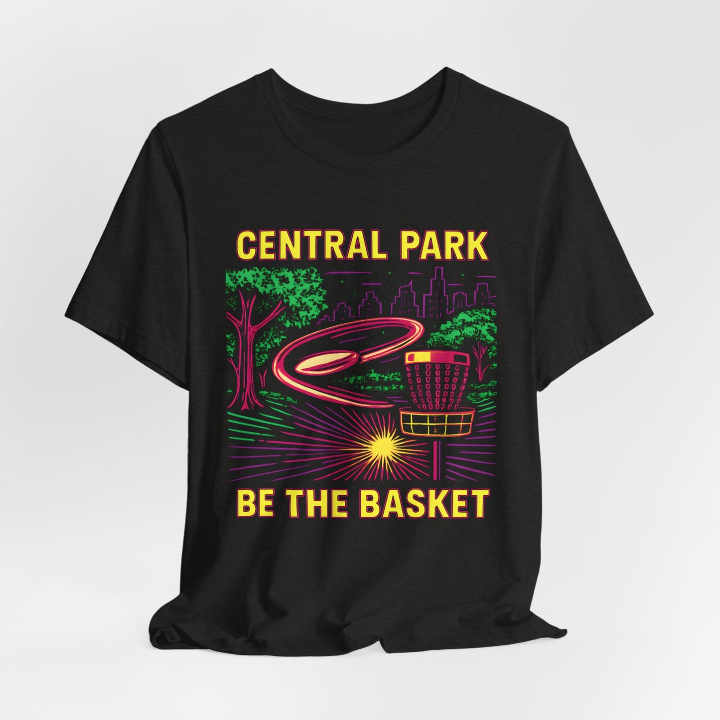 BE THE BASKET Disc Golf Basket Central Park, Disc Golf Unisex T-Shirt