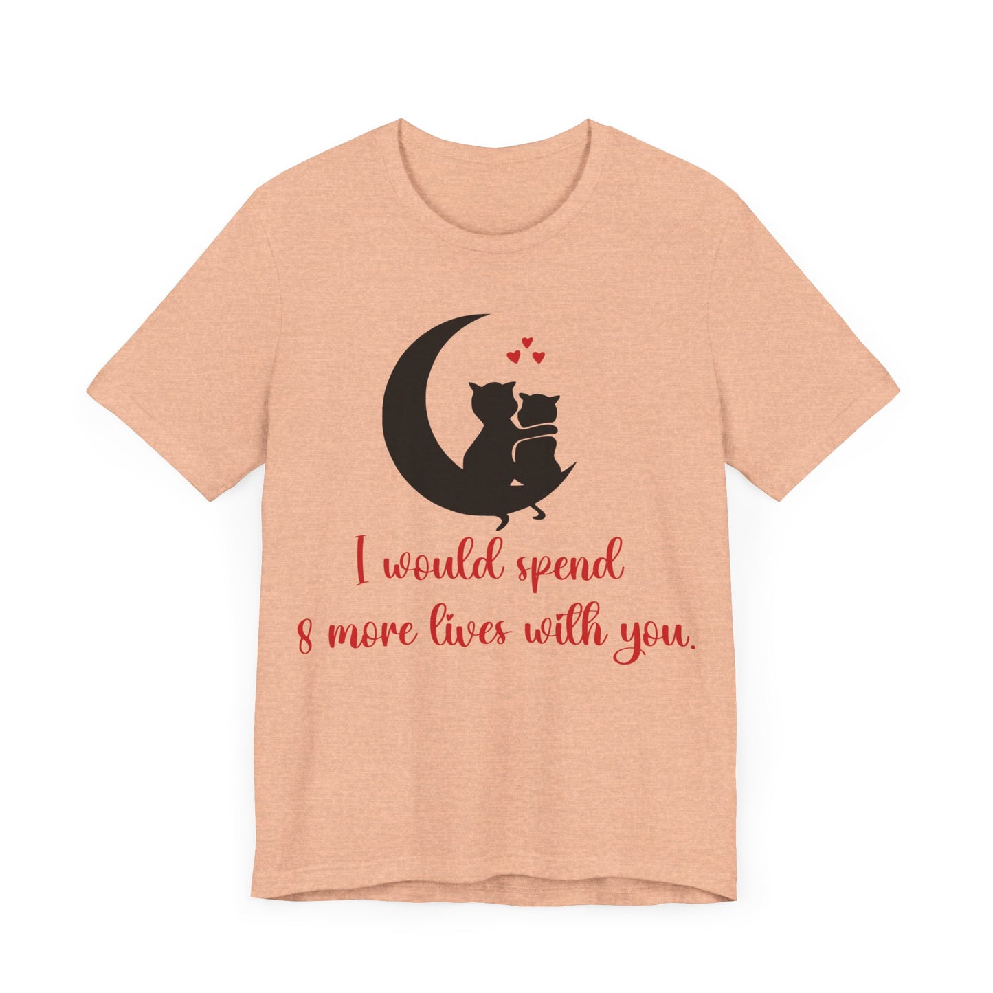 Cute Cat Love Unisex T-shirt, Perfect Anniversary or Valentine's gift.