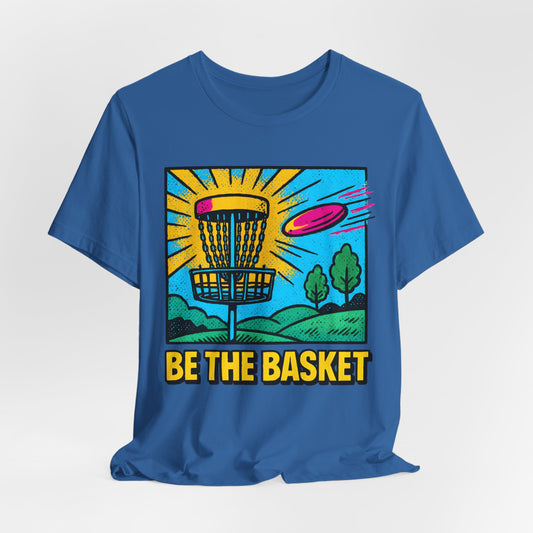 BE THE BASKET Disc Golf Basket Pop Art 5, Unisex T-Shirt