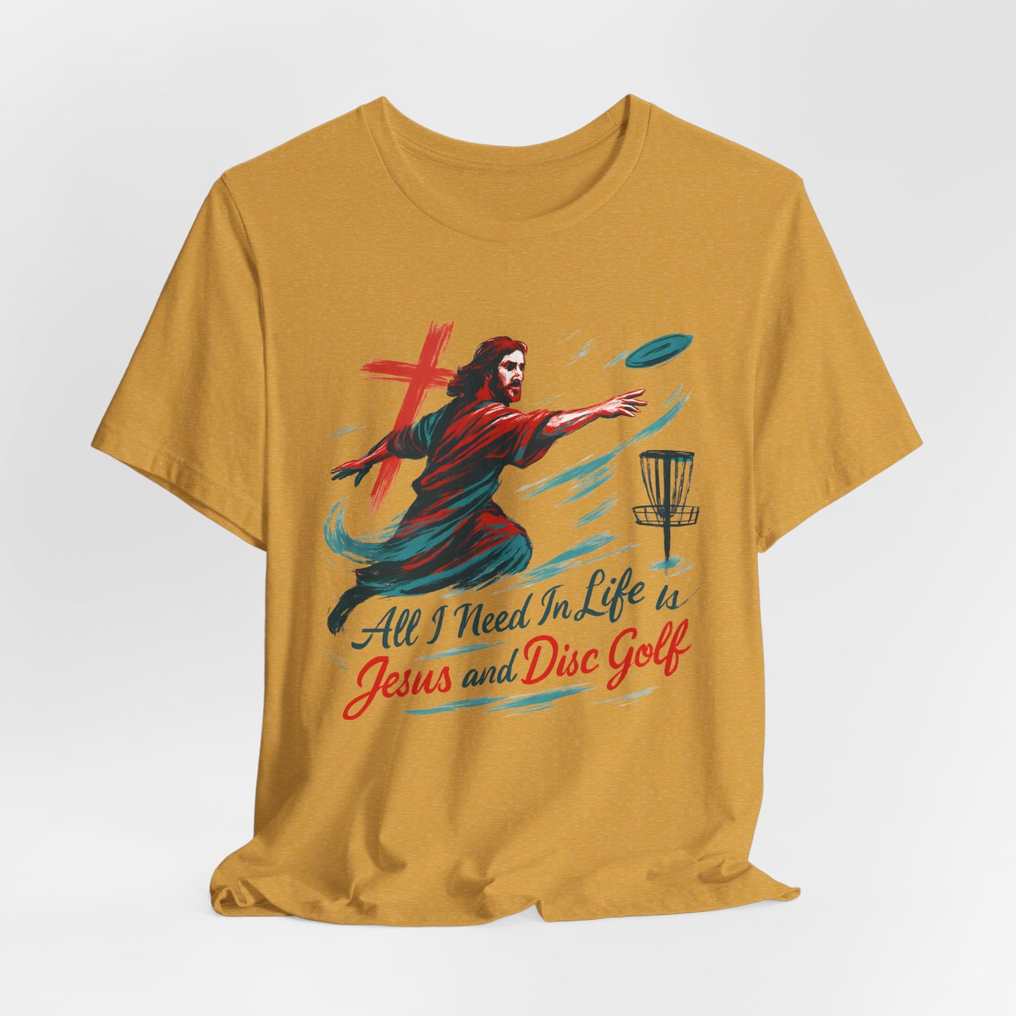 Disc Golf Jesus Design 1 , Unisex T-Shirt