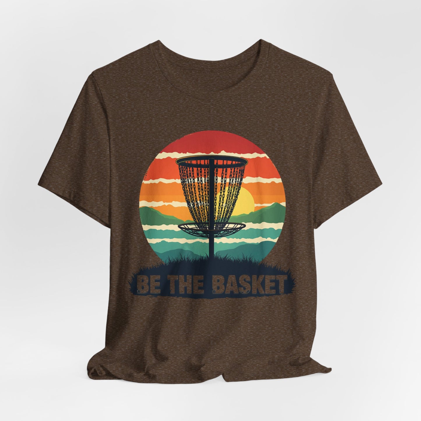 BE THE BASKET Disc Golf Retro 4, Unisex T-Shirt, Disc Golf Shirt