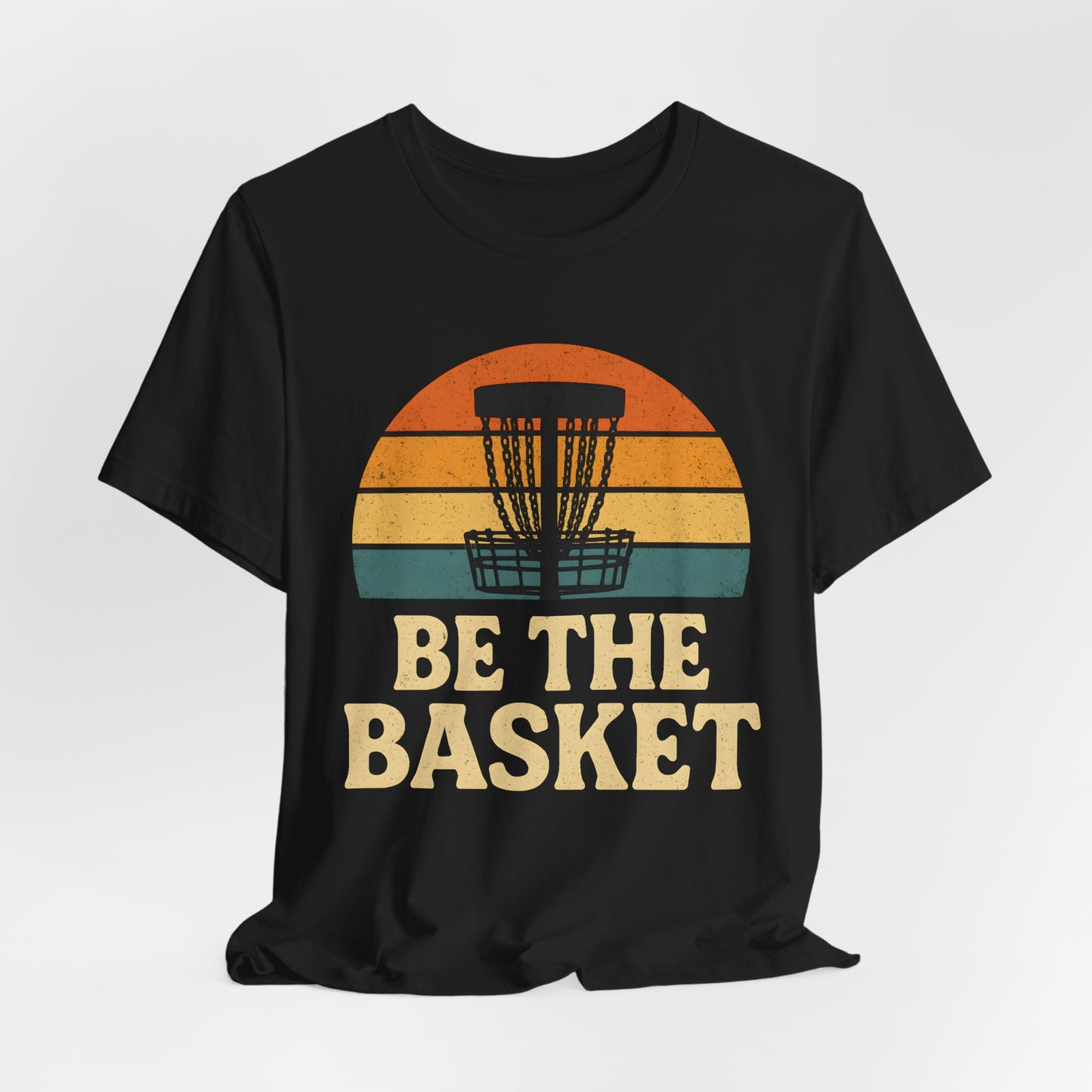 BE THE BASKET Disc Golf Basket Retro 8, Disc Golf Unisex T-Shirt