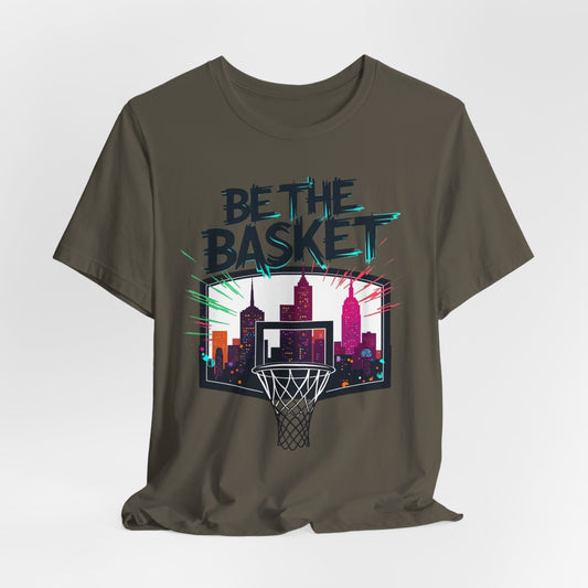 BE THE BASKET Skyline 5 Basketball Unisex T-Shirt, Basketball Shirt