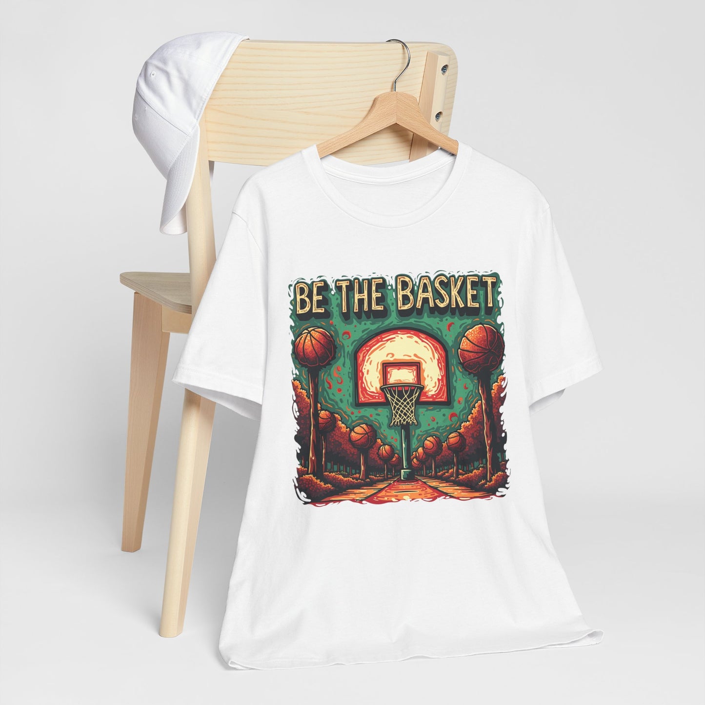 BE THE BASKET Basketball Psychedelic Court 2 Unisex T-Shirt, Basketball Shirt