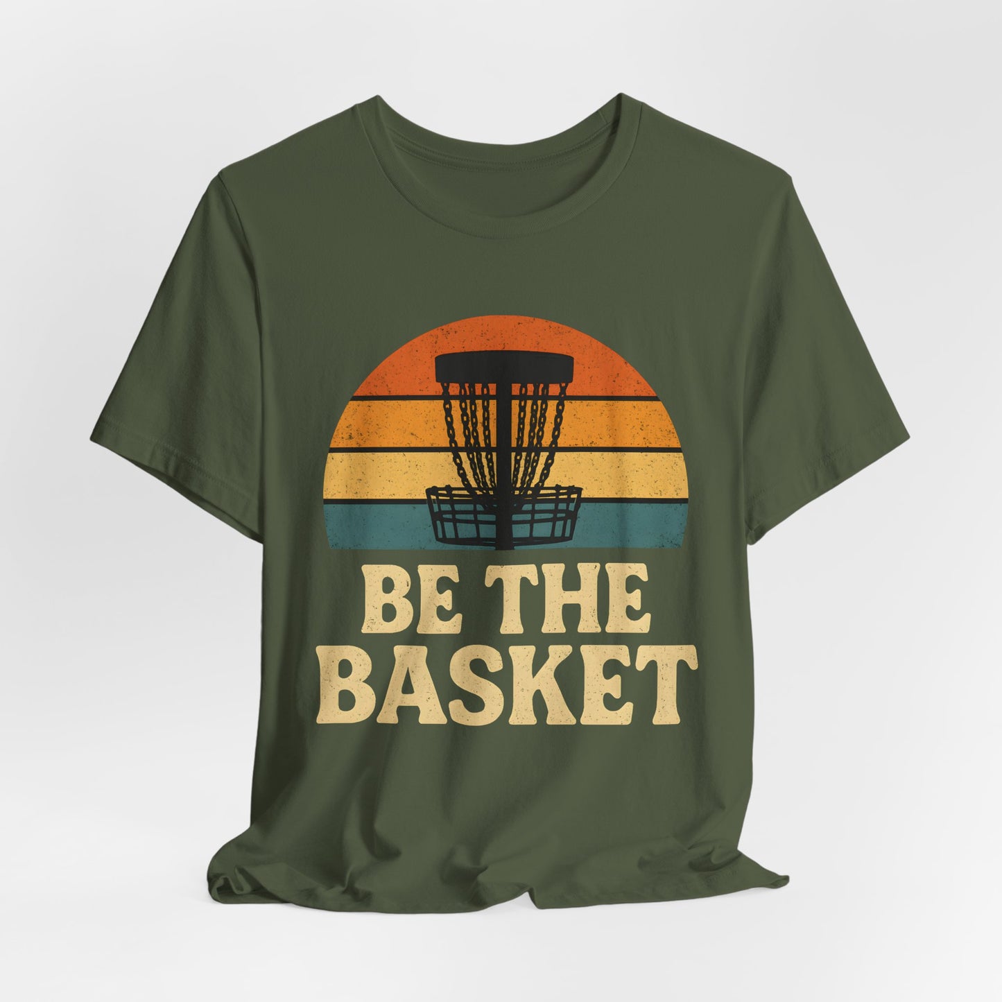 BE THE BASKET Disc Golf Basket Retro 8, Disc Golf Unisex T-Shirt