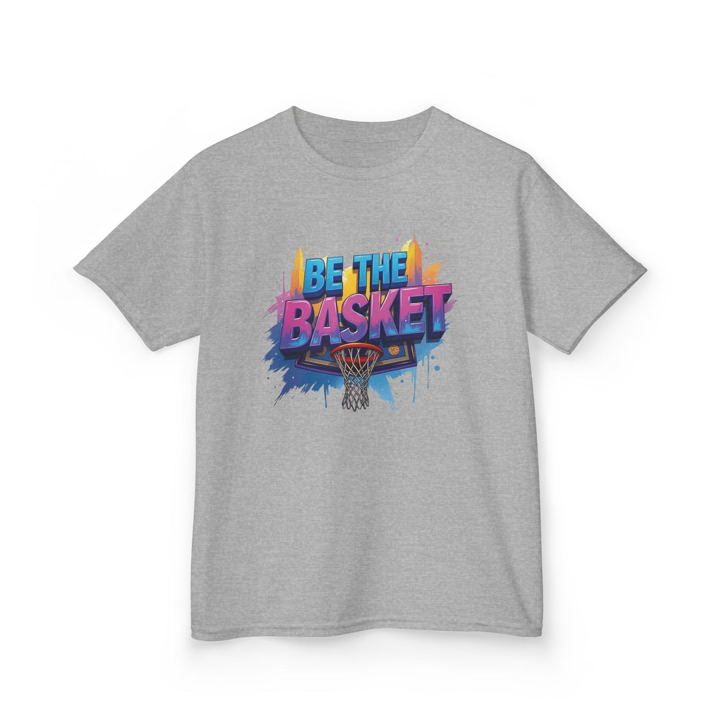 BE THE BASKET Kid's Disc Golf Cityscape 3 Design, Unisex Disc Golf T-Shirt
