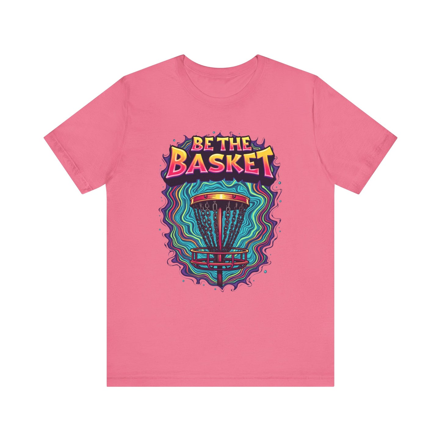 BE THE BASKET Psychedelic Design 4, Unisex T-Shirt, Disc Golf Shirt