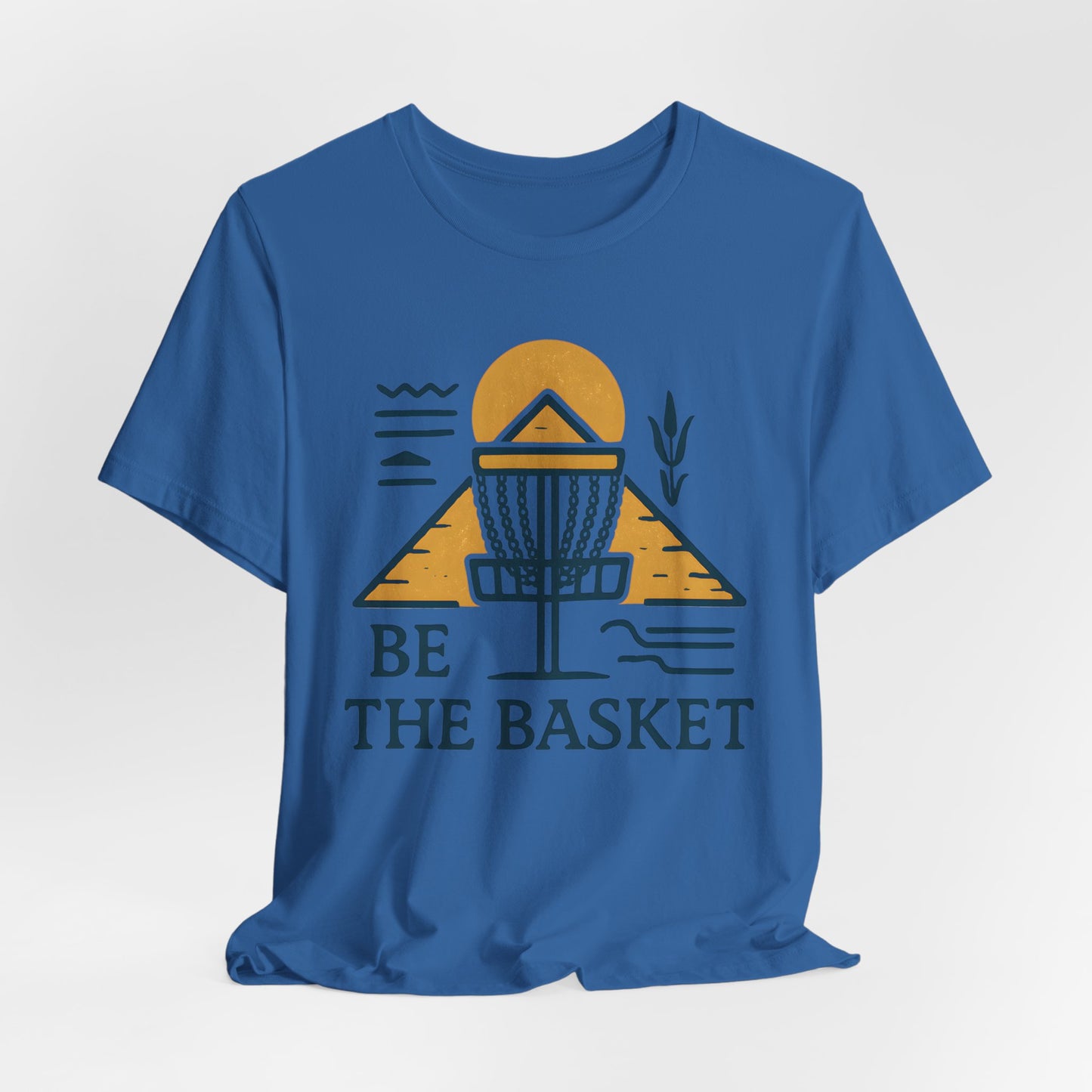 BE THE BASKET Disc Golf Basket Egyptian Design 2, Disc Golf Unisex T-Shirt