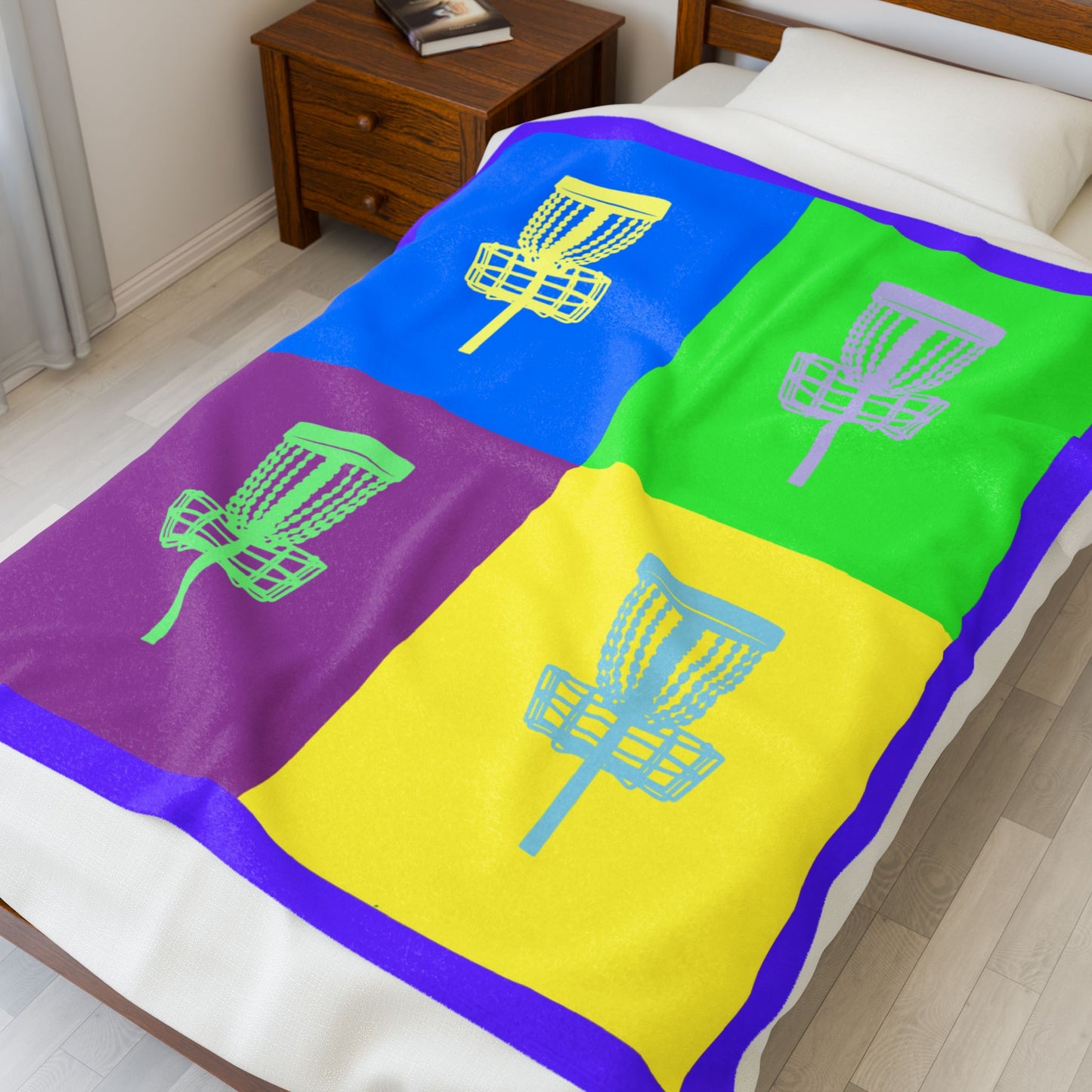 Disc Golf Blanket Pop Art Series 3 Purple