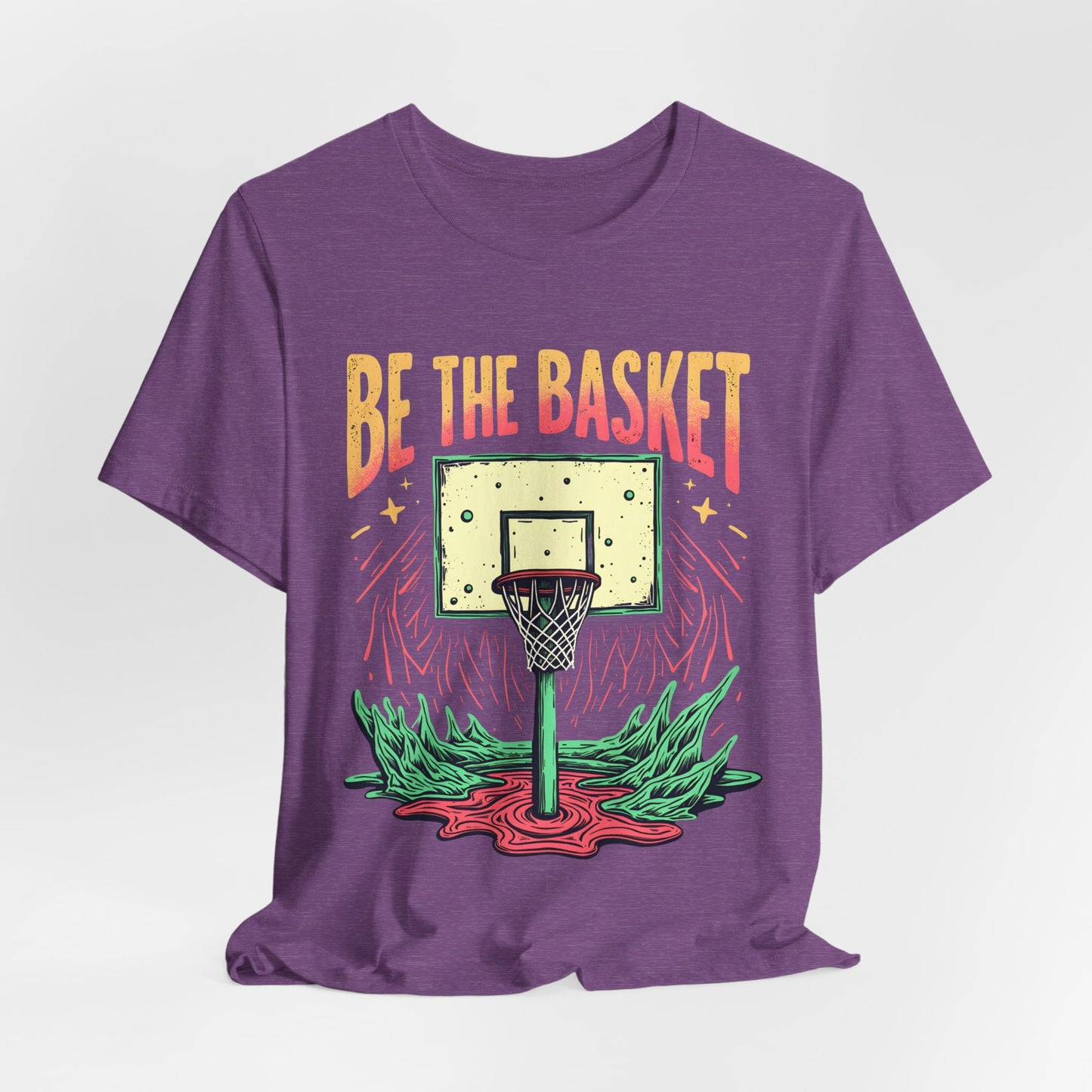 BE THE BASKET Basketball Psychedelic Court 3 Unisex T-Shirt, Basketball Shirt