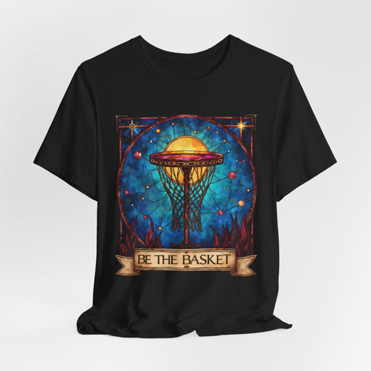 BE THE BASKET Basketball Stain Glass, Unisex T-Shirt