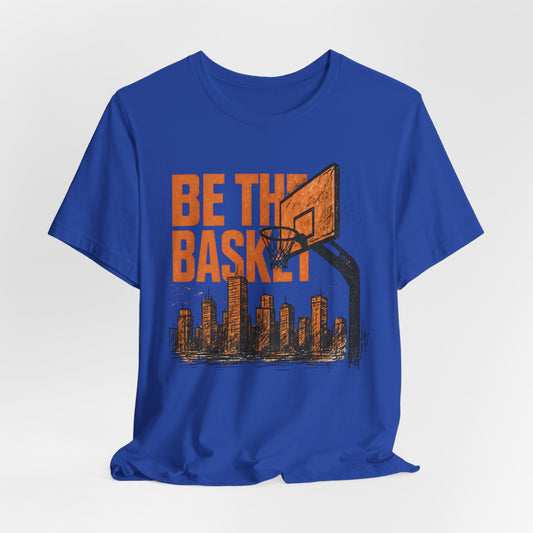 BE THE BASKET Basketball City Distressed 3, Unisex T-Shirt, Disc Golf Shirt