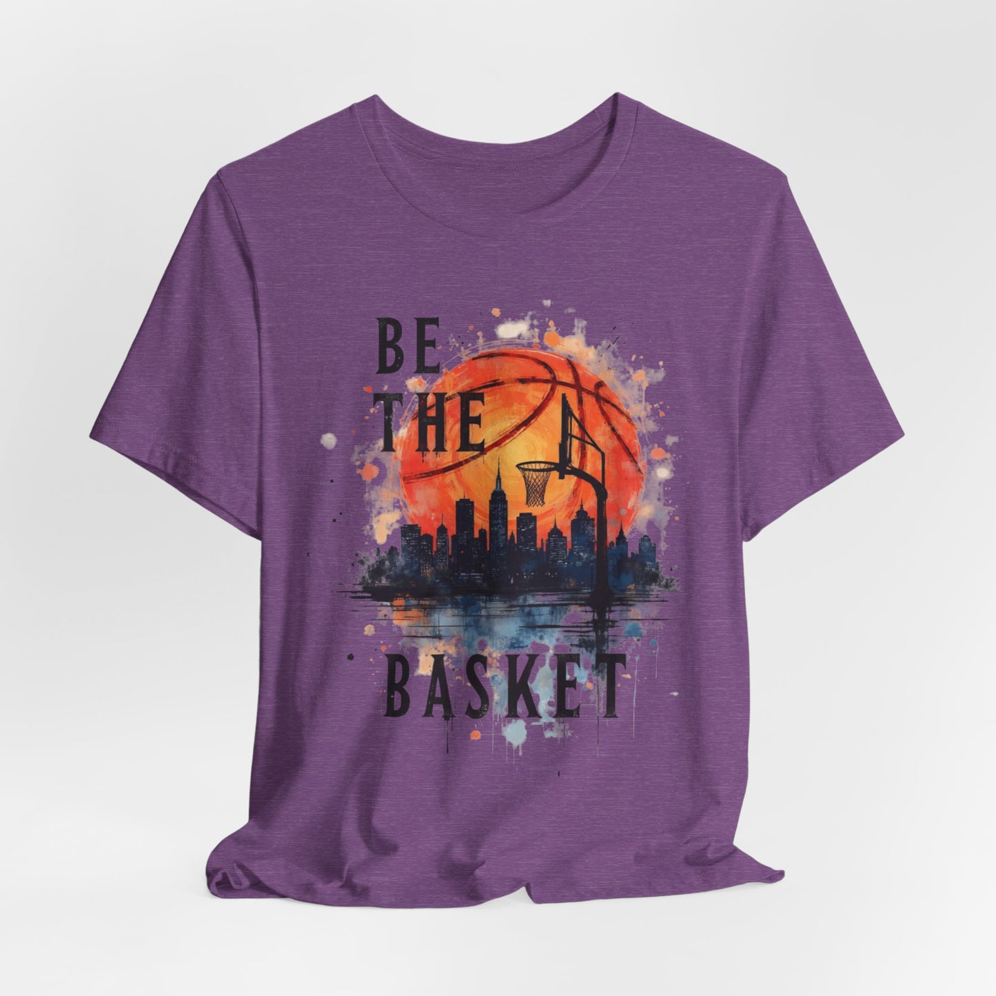 BE THE BASKET Basketball Goal and Ball Skyline 4, Basketball Unisex T-Shirt