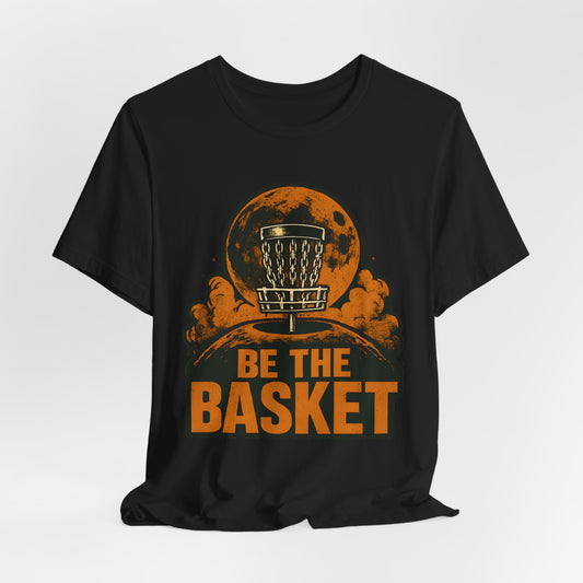 BE THE BASKET Disc Golf Moon 3, Unisex T-Shirt, Disc Golf Shirt