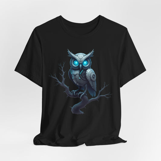 Mech Owl Unisex T-Shirt, Cool Design T-Shirt